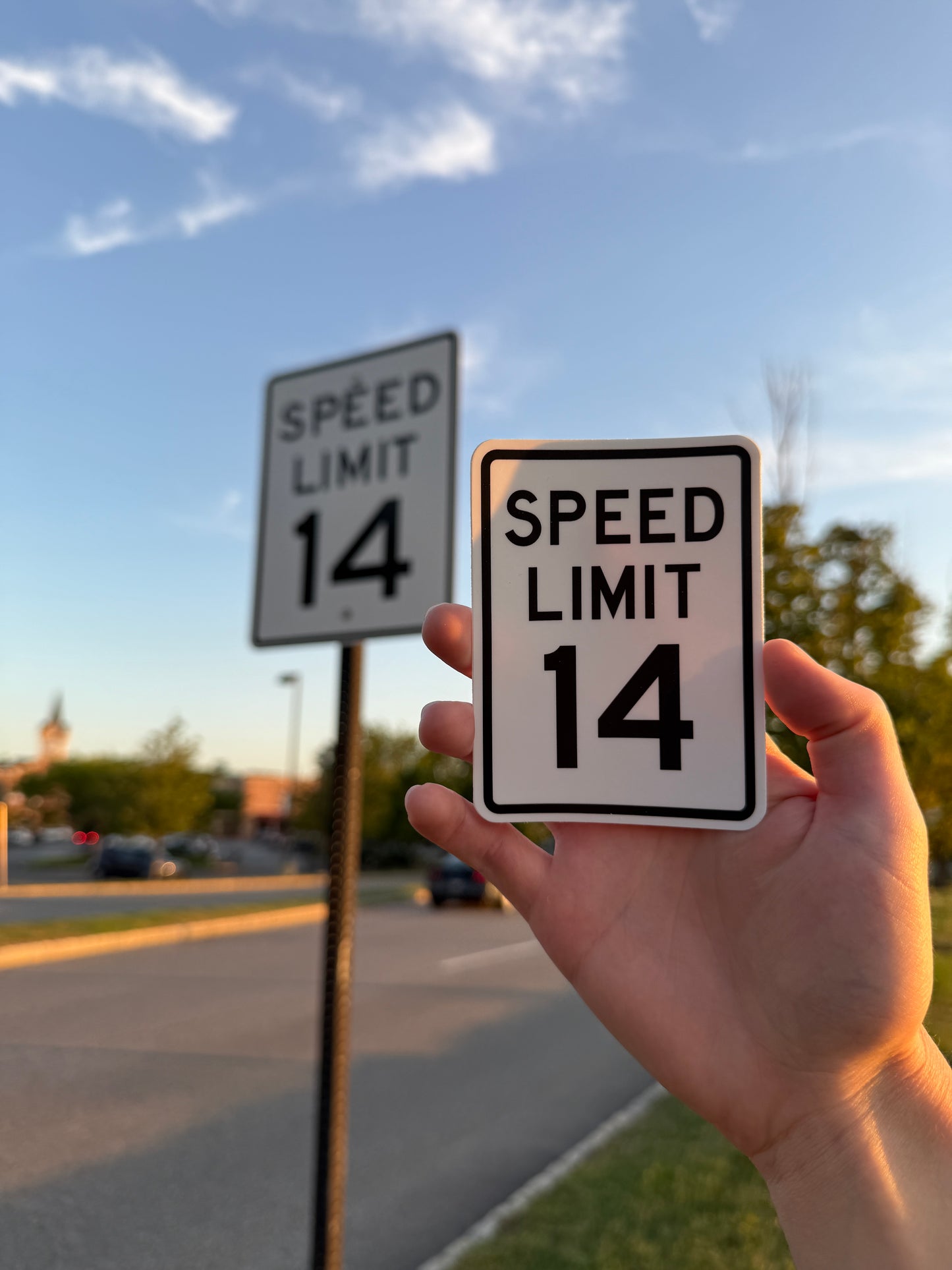 Speed Limit 14 (Sticker)