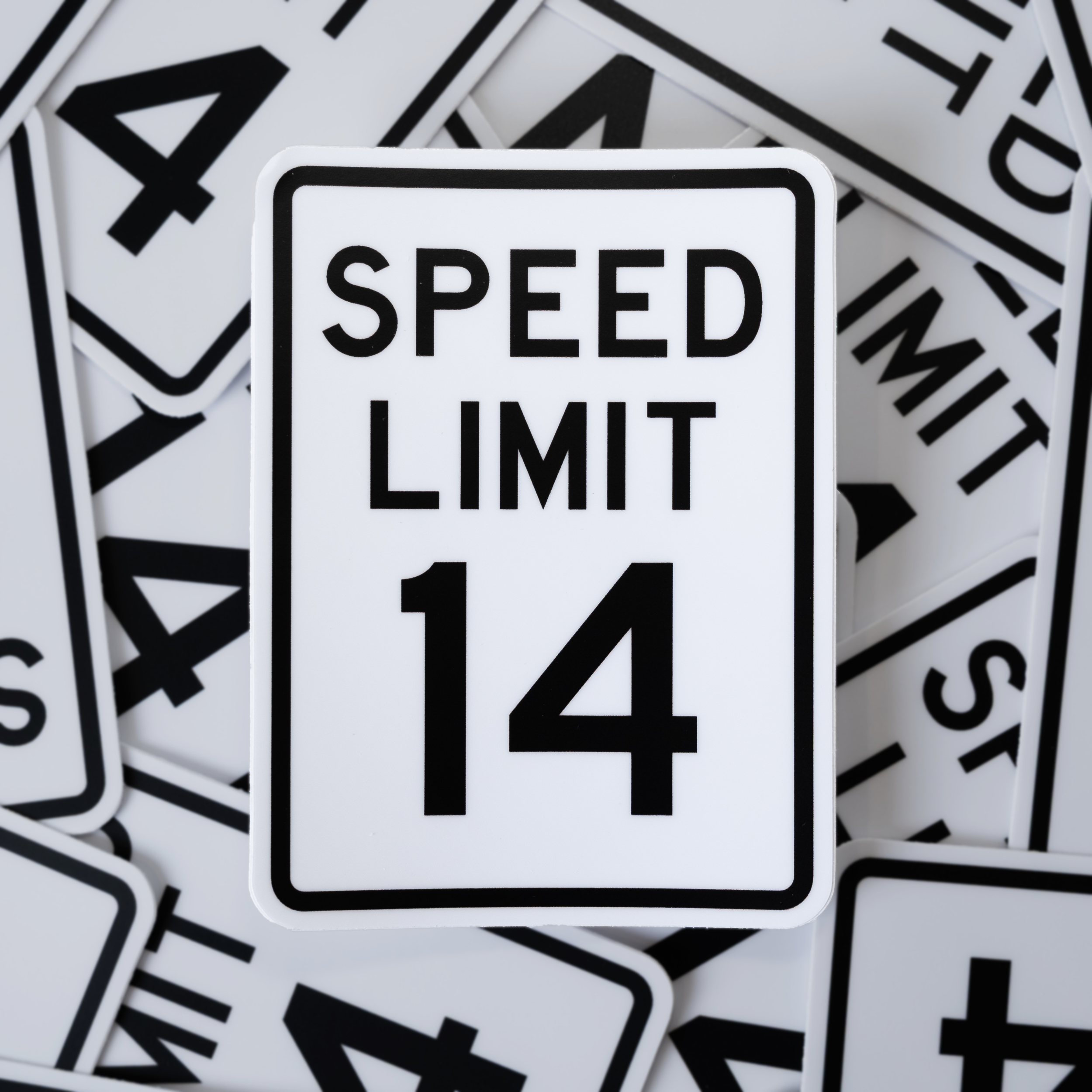 Speed Limit 14 - Sticker – Digital Ghetto