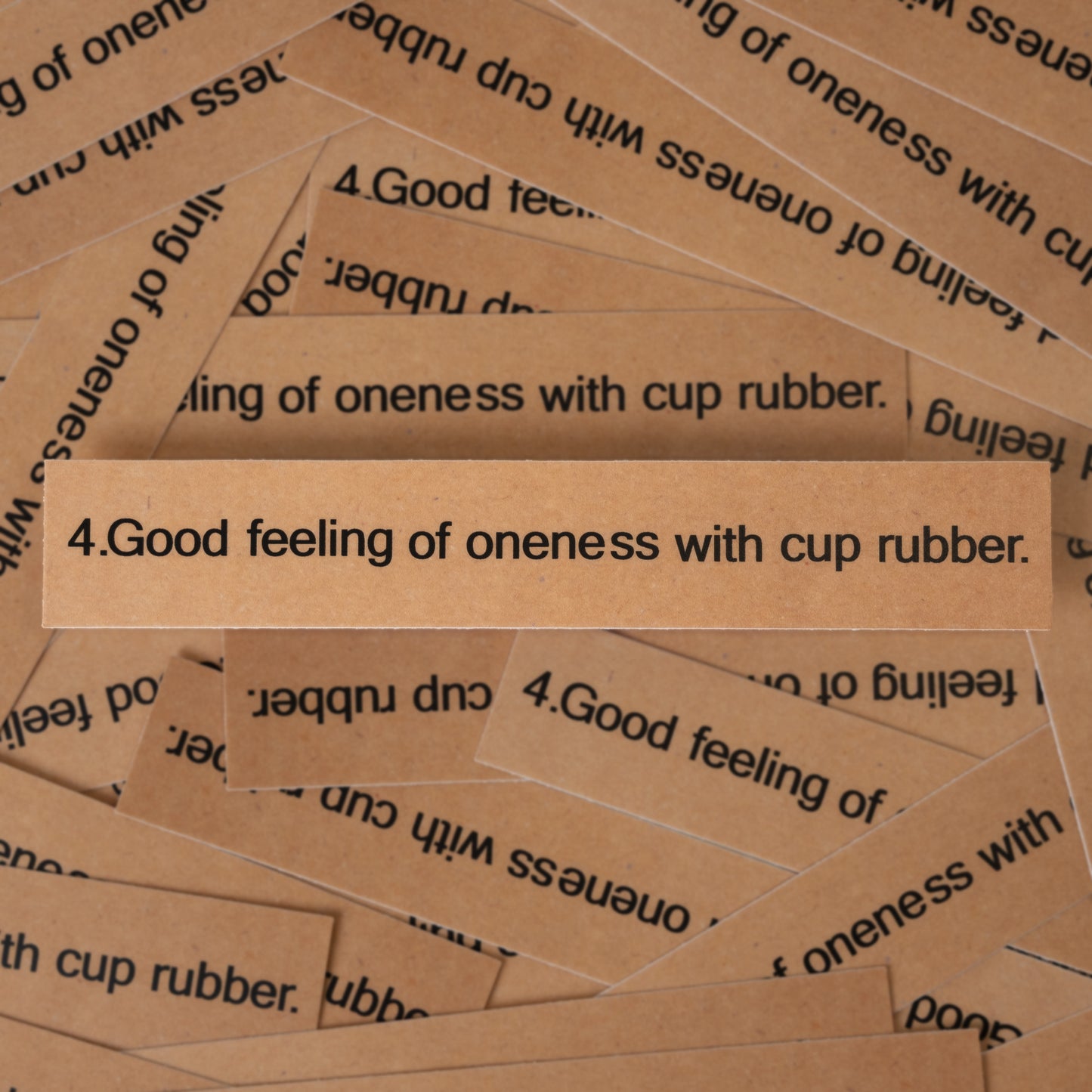 Good feeling of oneness with cup rubber 2.0 - Sticker