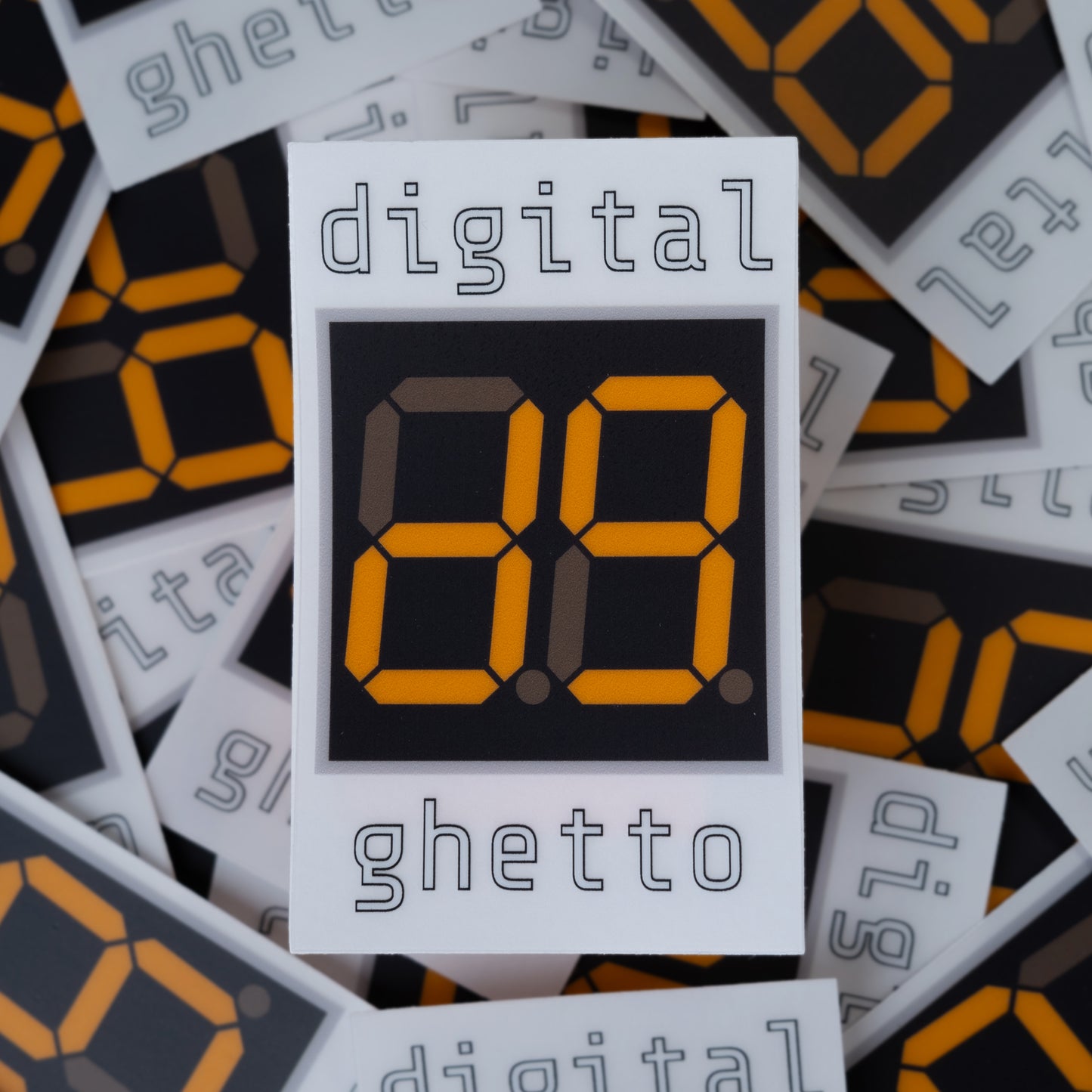 Digital Ghetto Logo Sticker - Sticker